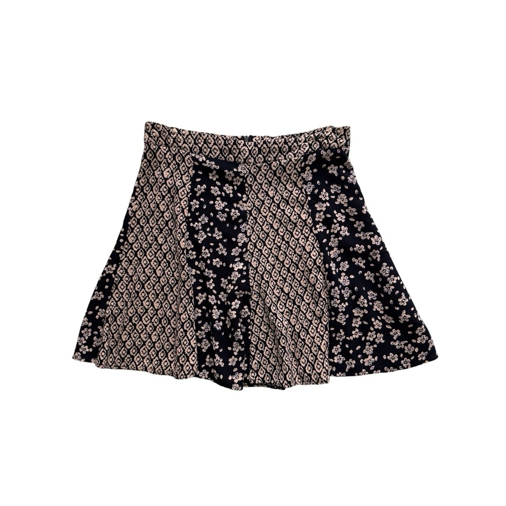 Miami Dark Floral Mini Skirt Womens Medium Y2K 90s Summer Casual Travel Twee